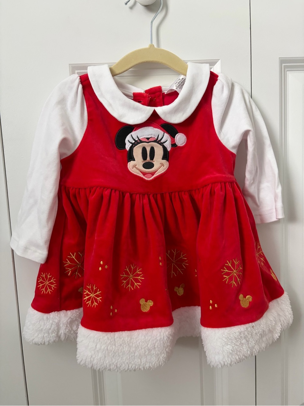 Disney Red and White Minnie Mouse Holiday Dress